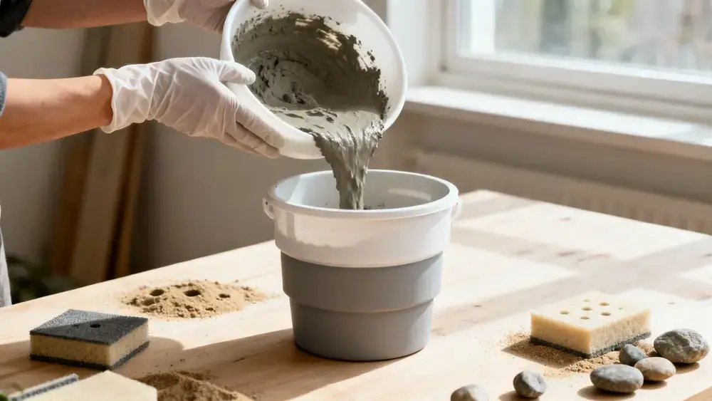 How to make modern concrete planters at home